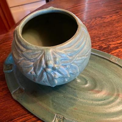 Art Pottery Platter and Bowl