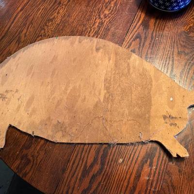 Folk Art Pained Turtle on Plyboard