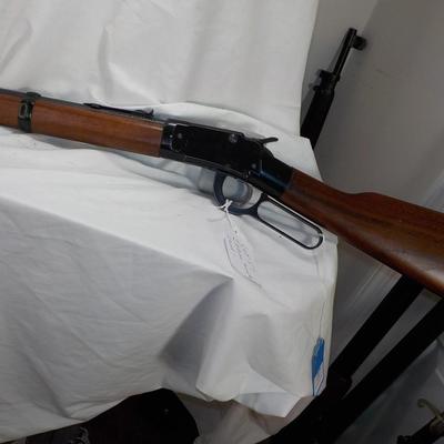 Ithaca M-49 Lever 22 cal S,L,LR Saddle  gun rifle. est. $150 to $300.