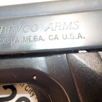 Bryco Arms-  Jennings Nine- 9mm semi auto pistol/ ,est $175 to $300.