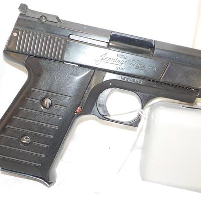 Bryco Arms-  Jennings Nine- 9mm semi auto pistol/ ,est $175 to $300.