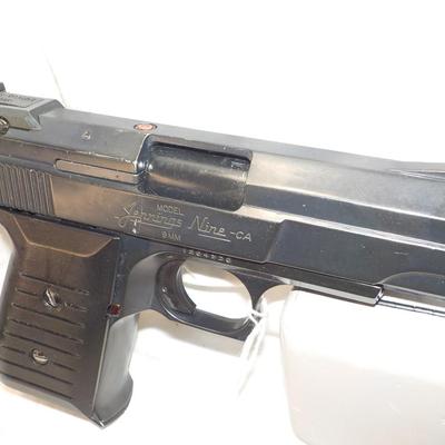 Bryco Arms-  Jennings Nine- 9mm semi auto pistol/ ,est $175 to $300.