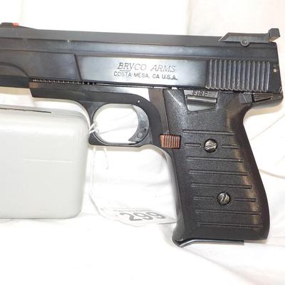 Bryco Arms-  Jennings Nine- 9mm semi auto pistol/ ,est $175 to $300.