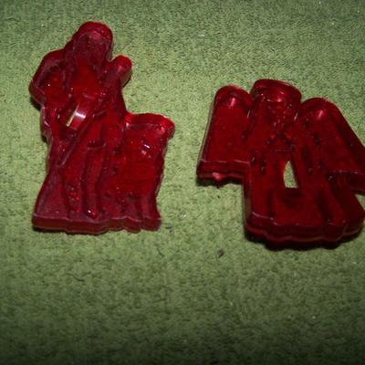 LOT 58 COLLECTABLE COOKIE CUTTERS HRM RED PLASTIC CHRISTMAS