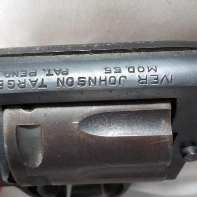 Model 55 Johnson target revolver, double action. 22 cal. est. $125 to $250.