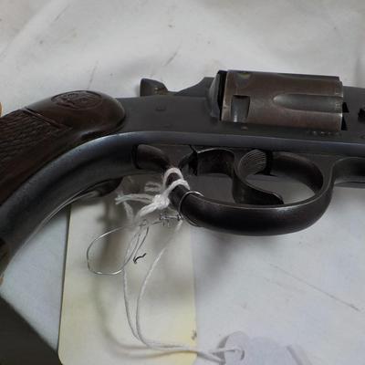 Model 55 Johnson target revolver, double action. 22 cal. est. $125 to $250.