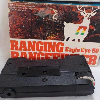 Pocket range finder and Pelting knife and holster. est. @0 to $50.