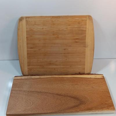 Totally Bamboo cutting board and Threshold Plank server.