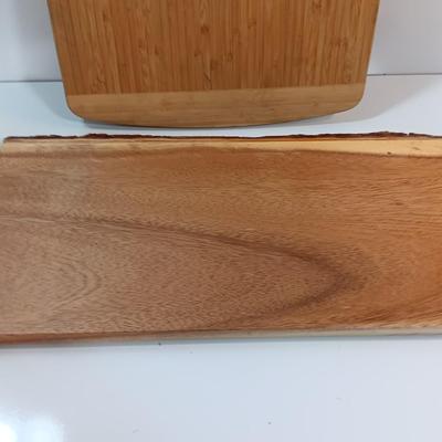 Totally Bamboo cutting board and Threshold Plank server.