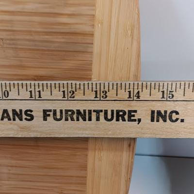 Totally Bamboo cutting board and Threshold Plank server.