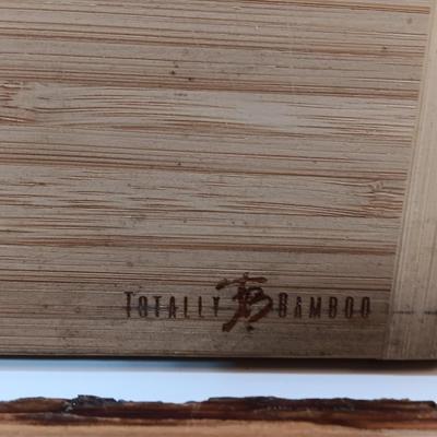 Totally Bamboo cutting board and Threshold Plank server.