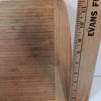 Totally Bamboo cutting board and Threshold Plank server.