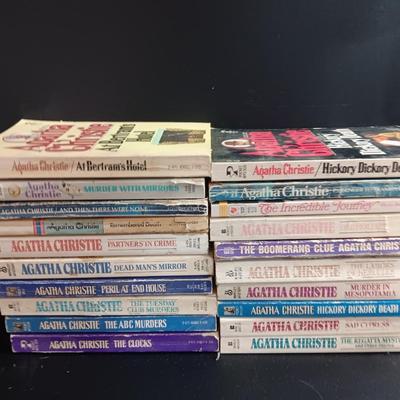 Agatha Christi softback book collection