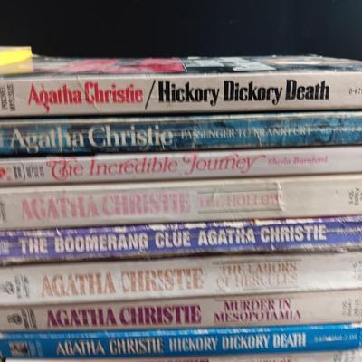 Agatha Christi softback book collection