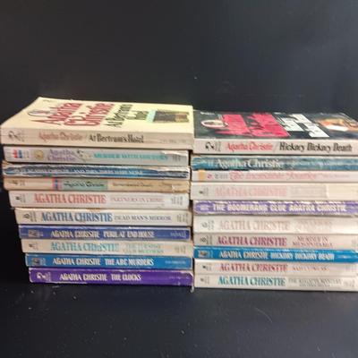 Agatha Christi softback book collection