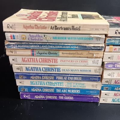 Agatha Christi softback book collection