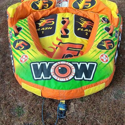 WOW - World of Watersports two-person Inflatable Towable Tube for Boating