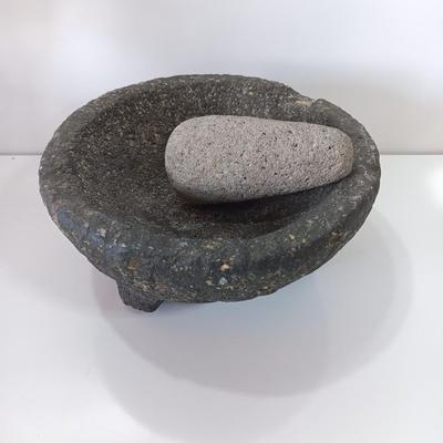 Vintage three footed rock Mortar and Pestle