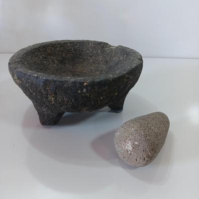 Vintage three footed rock Mortar and Pestle
