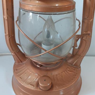 Dietz No. 2 D lite New York USA lantern turned Electric.