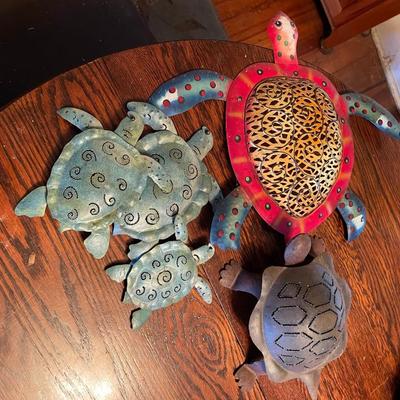 Lot of Metal Turtles
