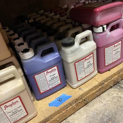 Shelf 10 Inventory Angelus Acrylic Leather Paint 100 Pint Bottles