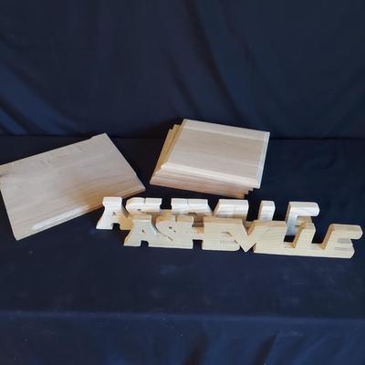 Wood Cutouts and Craft Supplies (LR-BBL)