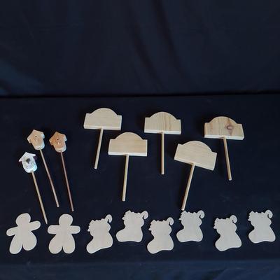 Wood Cutouts and Craft Supplies (LR-BBL)