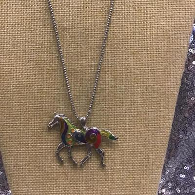 Costume Horse Necklace