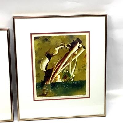 1024 Signed Numbered Pair of Monoprints SZILAGYI JANOS