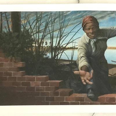 1025 Harriet Tubman "Take My Hand" Cambridge MD Mural Poster Signed Michael Rosato