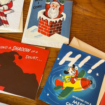 Box of christmas cards and stickers