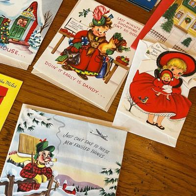 Box of christmas cards and stickers