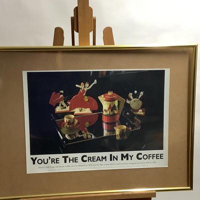 1028 Clarice Cliff "Your the Cream in My Coffee" Poster