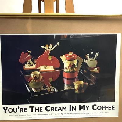 1028 Clarice Cliff "Your the Cream in My Coffee" Poster