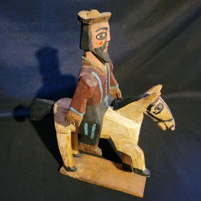 Saint James the Apostle on Horse Santos Carving (K-DW)