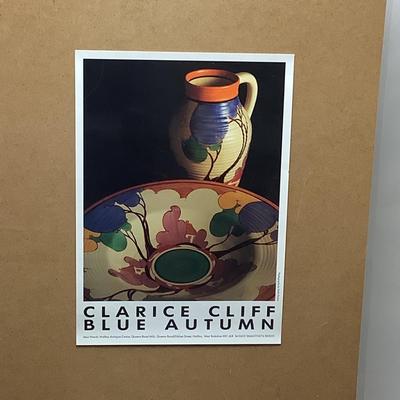 1033 Clarice Cliff Blue Autumn Poster