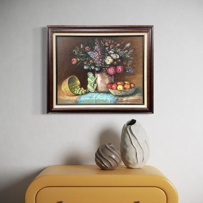 1041 Still Life Acrylic Painting by Clyde Martin Smith (1935-2021)