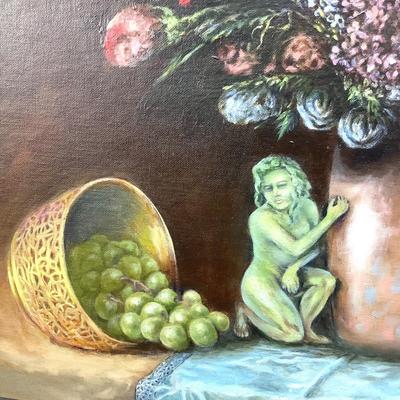 1041 Still Life Acrylic Painting by Clyde Martin Smith (1935-2021)