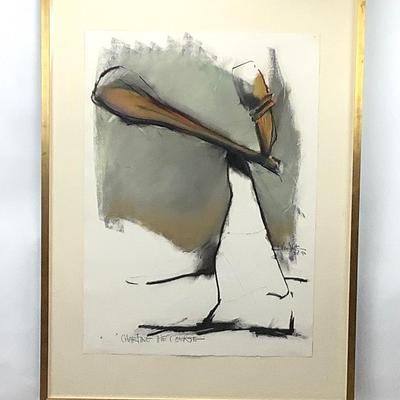 1084 Original Artwork "Charting the Course" by John Van Alstine Dated 1990