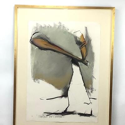 1084 Original Artwork "Charting the Course" by John Van Alstine Dated 1990