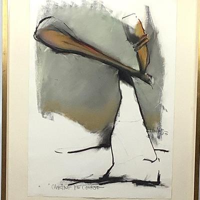 1084 Original Artwork "Charting the Course" by John Van Alstine Dated 1990