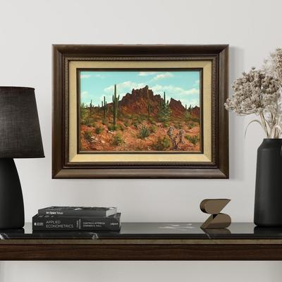 1085 Desert Scene with Cacti by Karl Weidhofer