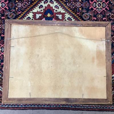 1087 Original Oil on Board Landscape Painting after Emmanuel Meuris