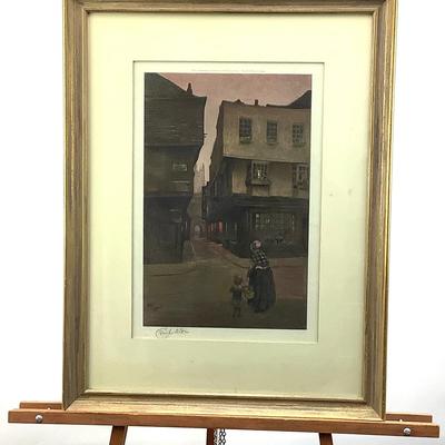 1088 Cecil Aldin Signed Print Canterbury High St.