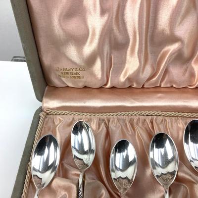 911 Antique Tiffany & Co. Sterling Demitasse Spoon Set