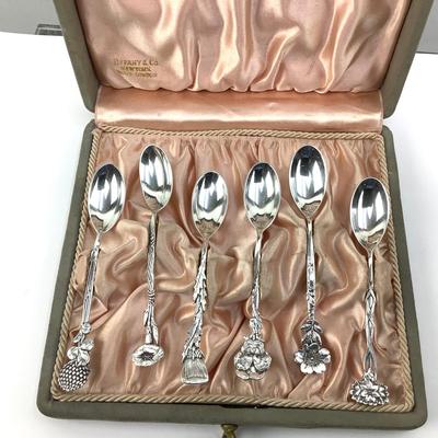 911 Antique Tiffany & Co. Sterling Demitasse Spoon Set