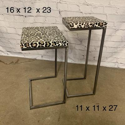 Leopard Side Tables - Set of 2