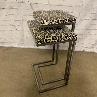 Leopard Side Tables - Set of 2