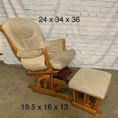 Glider Chair with Ottoman